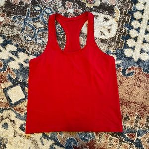 Lulu Lemon red racerback tank top